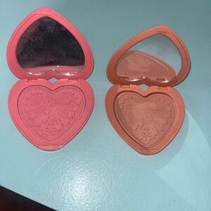 Too Faced Heart-Shaped Blush Compacts Justify my Love & Baby Love
